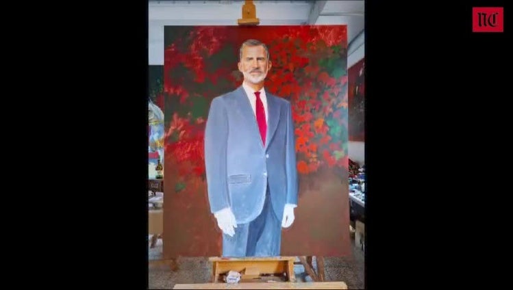 Segovia: la historia del retrato realizado por López Saura que el rey Felipe VI admiró