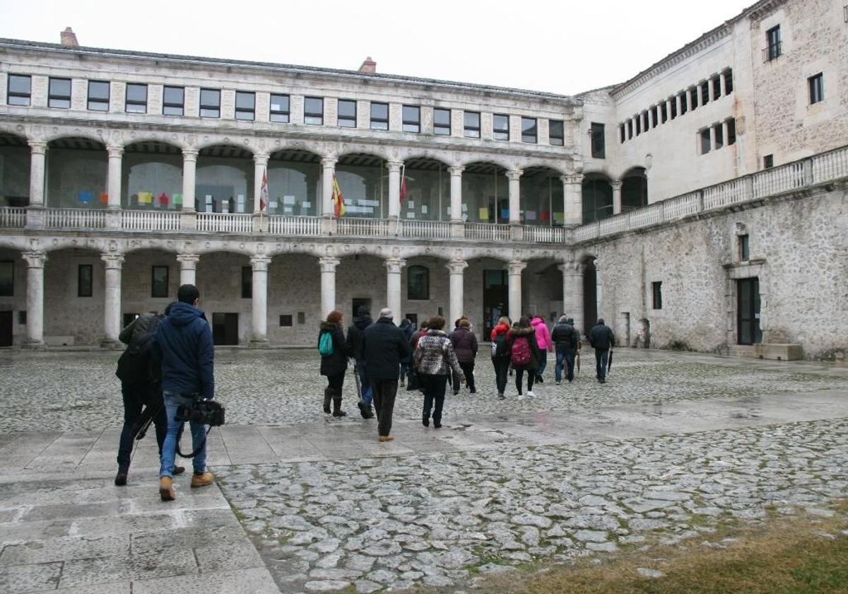 Interior del castillo de Cuéllar.