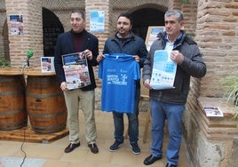 José Luis Navas, presidente de la Mancomunidad Tierras de Medina; César Gómez, concejal de Lomoviejo; y José Luis Román, delegado de ASPECyL en Medina del Campo