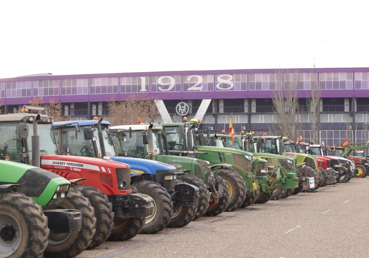 Las imágenes de la tractorada