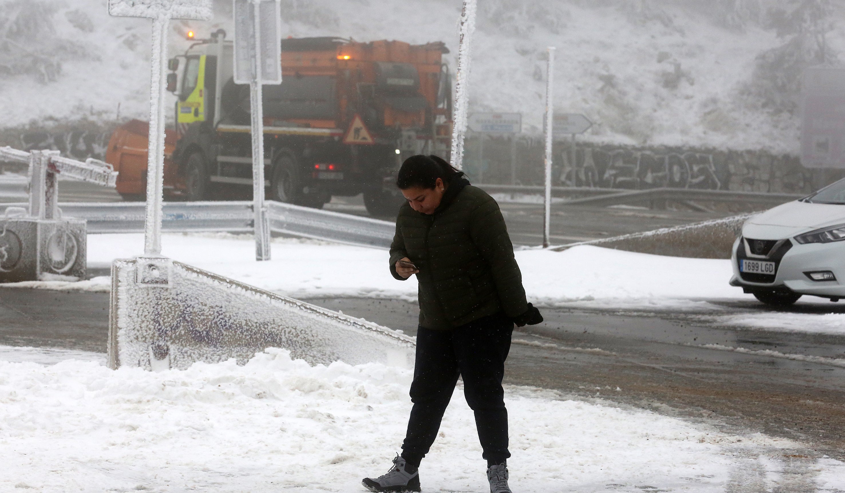 El final del otoño cubre de nieve la vertiente segoviana de la sierra de Guadarrama