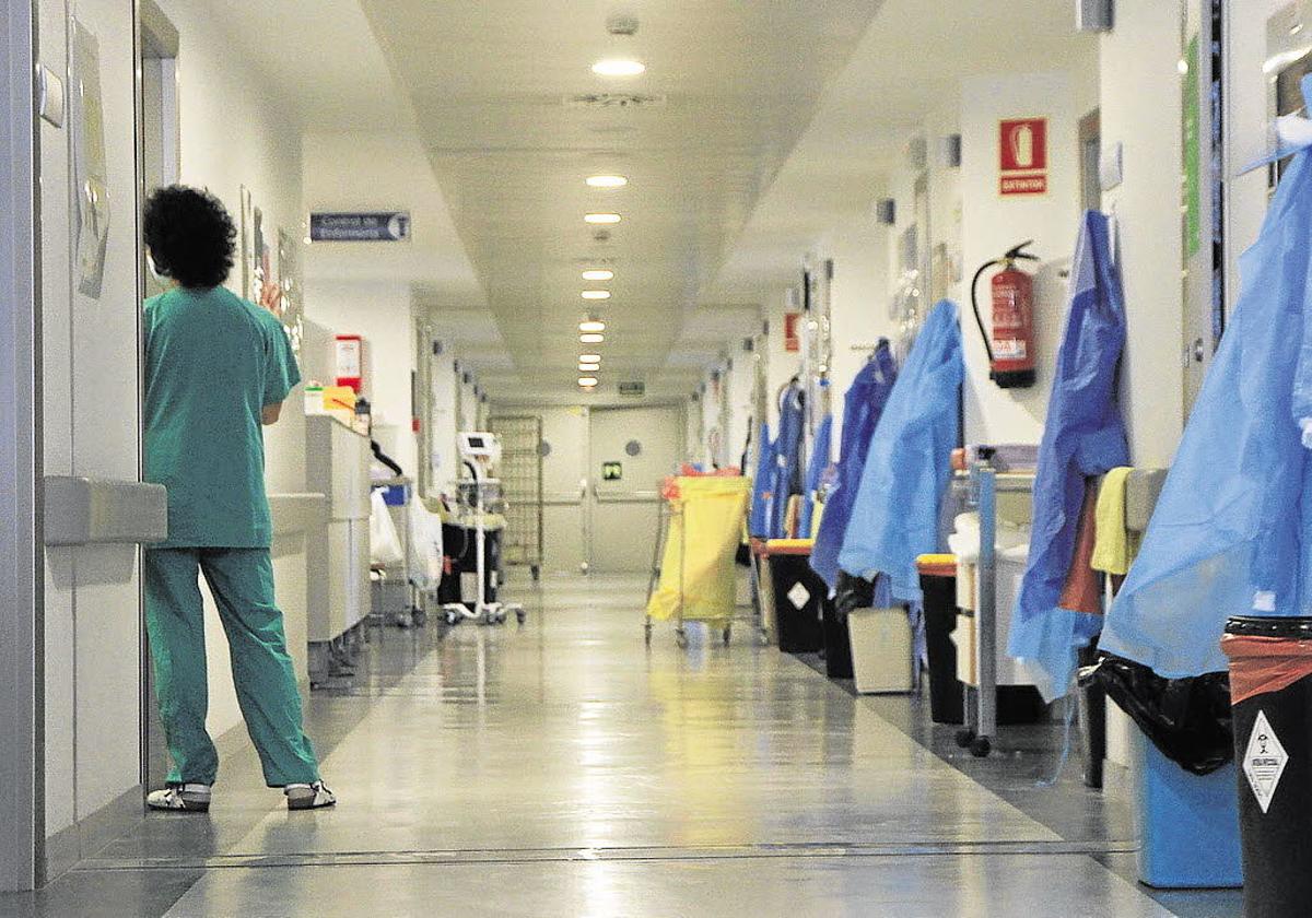 Zona de hospitalización en el complejo asistencial de Segovia.