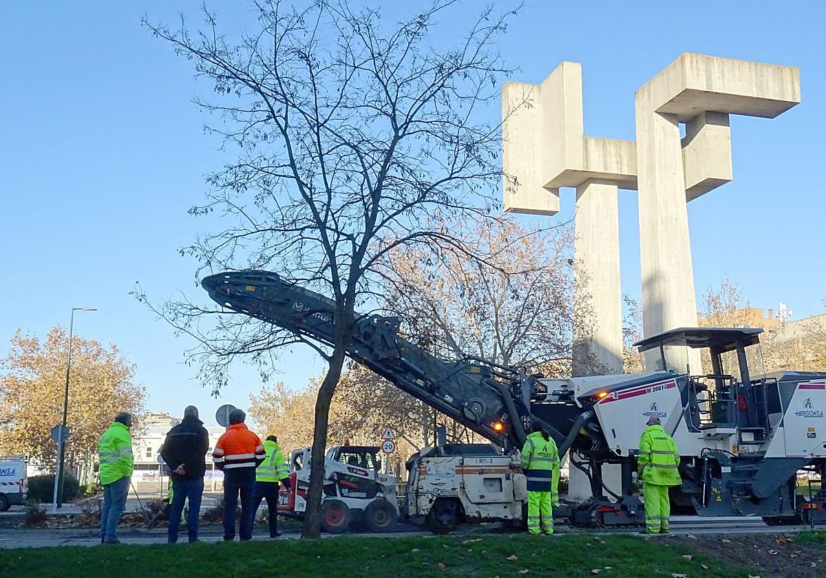 El corte exprés de la avenida de Salamanca, en imágenes