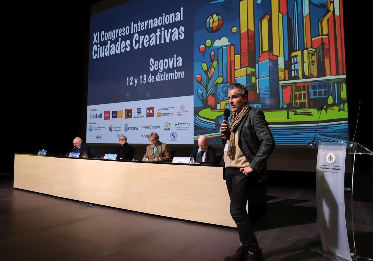 Congreso de ciudades creativas celebrado en el campus de la UVA en Segovia.