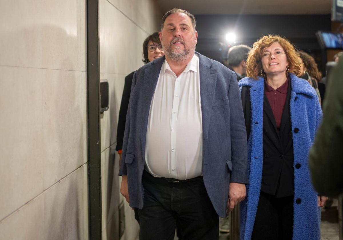 Oriol Junqueras durante la votación de la segunda vuelta del Congreso Nacional de ERC, el pasado sábado.