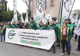 Manifestación de CSIF este lunes en Valladolid en defensa de Muface.