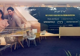 Cartel de Fifty, el nuevo outlet que se instalará en el centro comercial Vallsur.