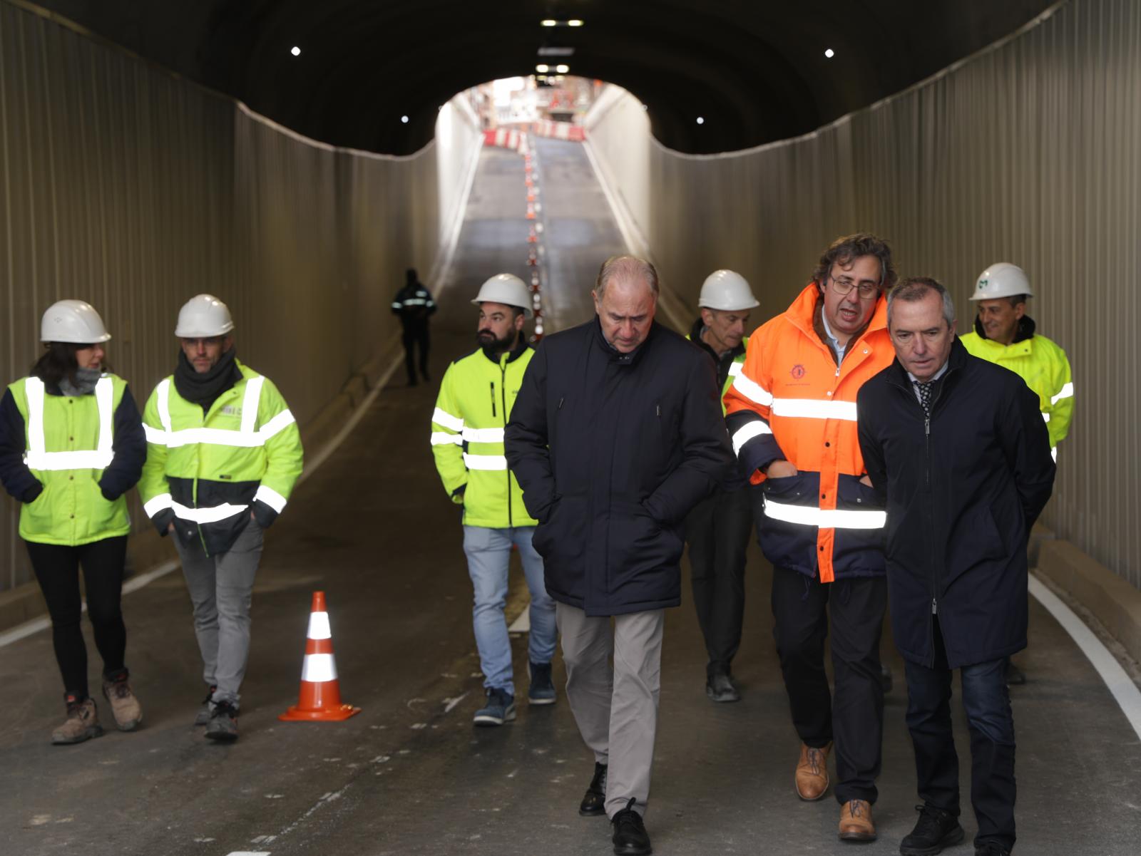 La reapertura parcial del túnel de Labradores, en imágenes