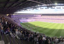 Imagen del estadio José Zorrilla antes del Real Valladolid-Villarreal B del pasado curso, donde se consumó el ascenso directo a Primera del Pucela.