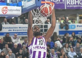 Lucas N'Guessan, en su etapa como jugador del UEMC Valladolid.