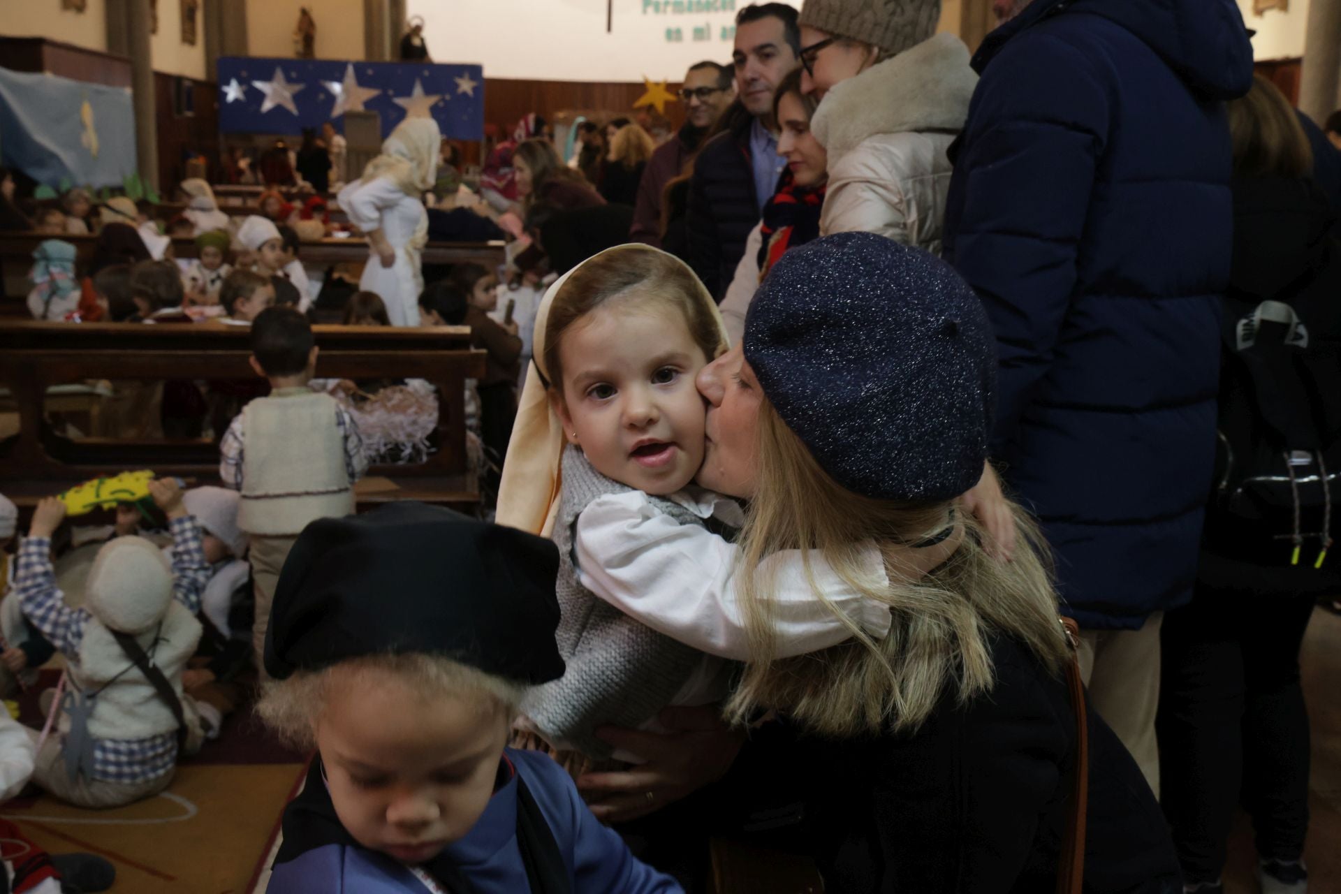 Belén viviente en el colegio de Lourdes de Valladolid
