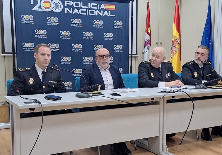 Rueda de prensa del subdelegado del Gobierno en Soria y la Policía Nacional.