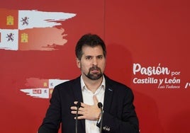 El secretario autonómico del PSOE, Luis Tudanca.