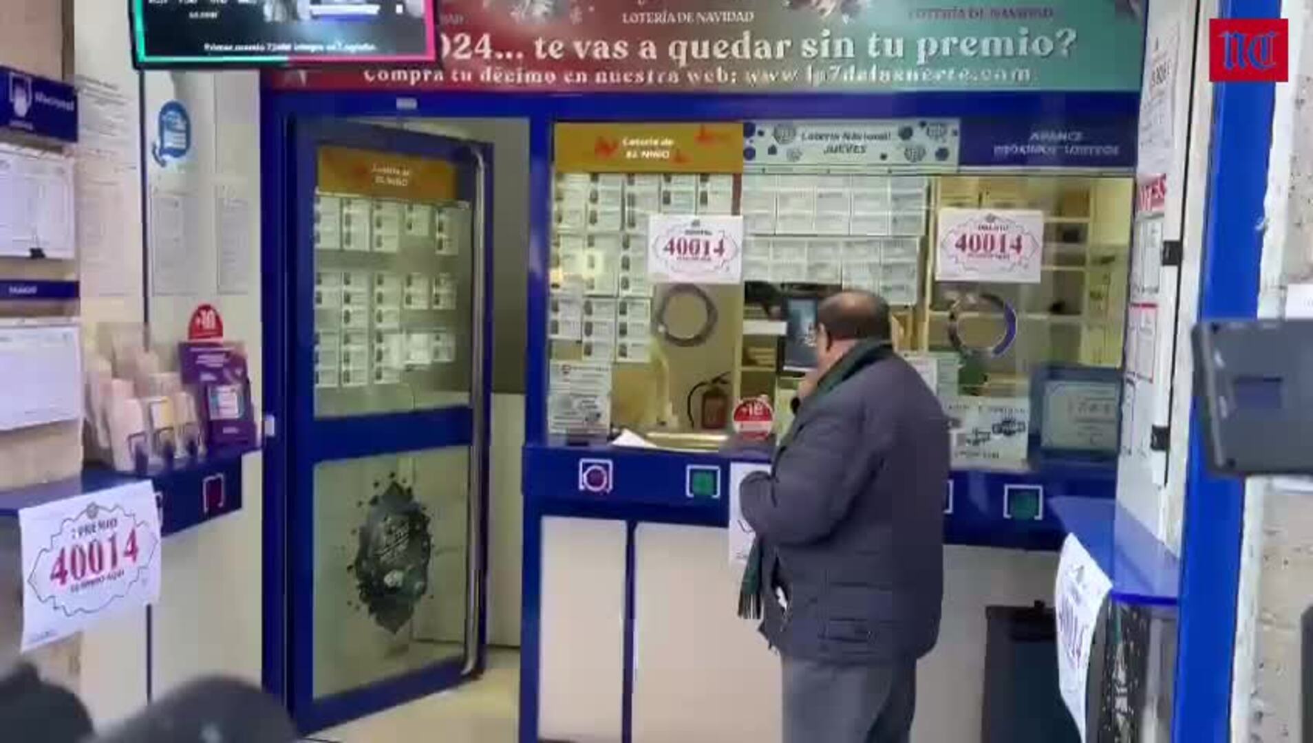 157 millones de euros del segundo premio de la Lotería de Navidad en la administración de la calle Lencería de Valladolid