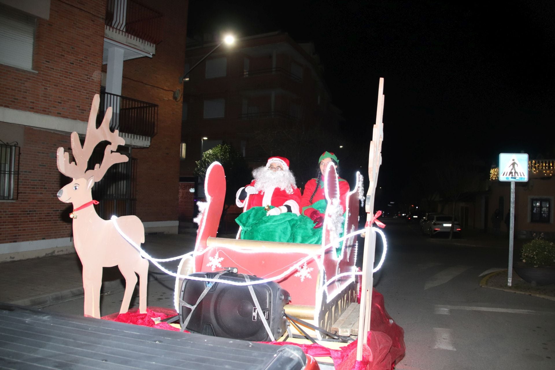 Fotos de la llegada de Papá Noel a Cuéllar