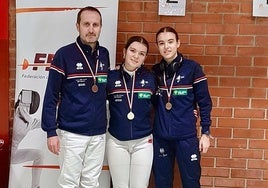 Jorge Diez, Paula Calvo y Elena de Cuenca.