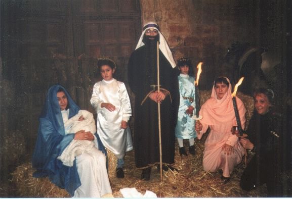 El belén viviente de la iglesia de Santiago de Tordehumos de hace 25 años, en imágenes