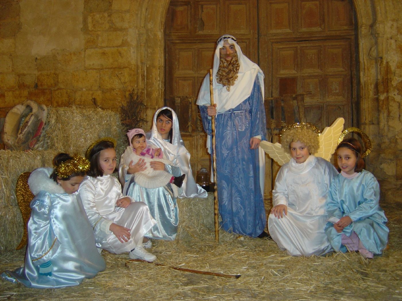 El belén viviente de la iglesia de Santiago de Tordehumos de hace 25 años, en imágenes