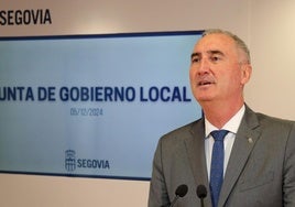 José Mazarías, tras una junta de gobierno local.