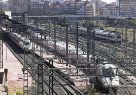 Playa de vías actual de la estación Campo Grande.