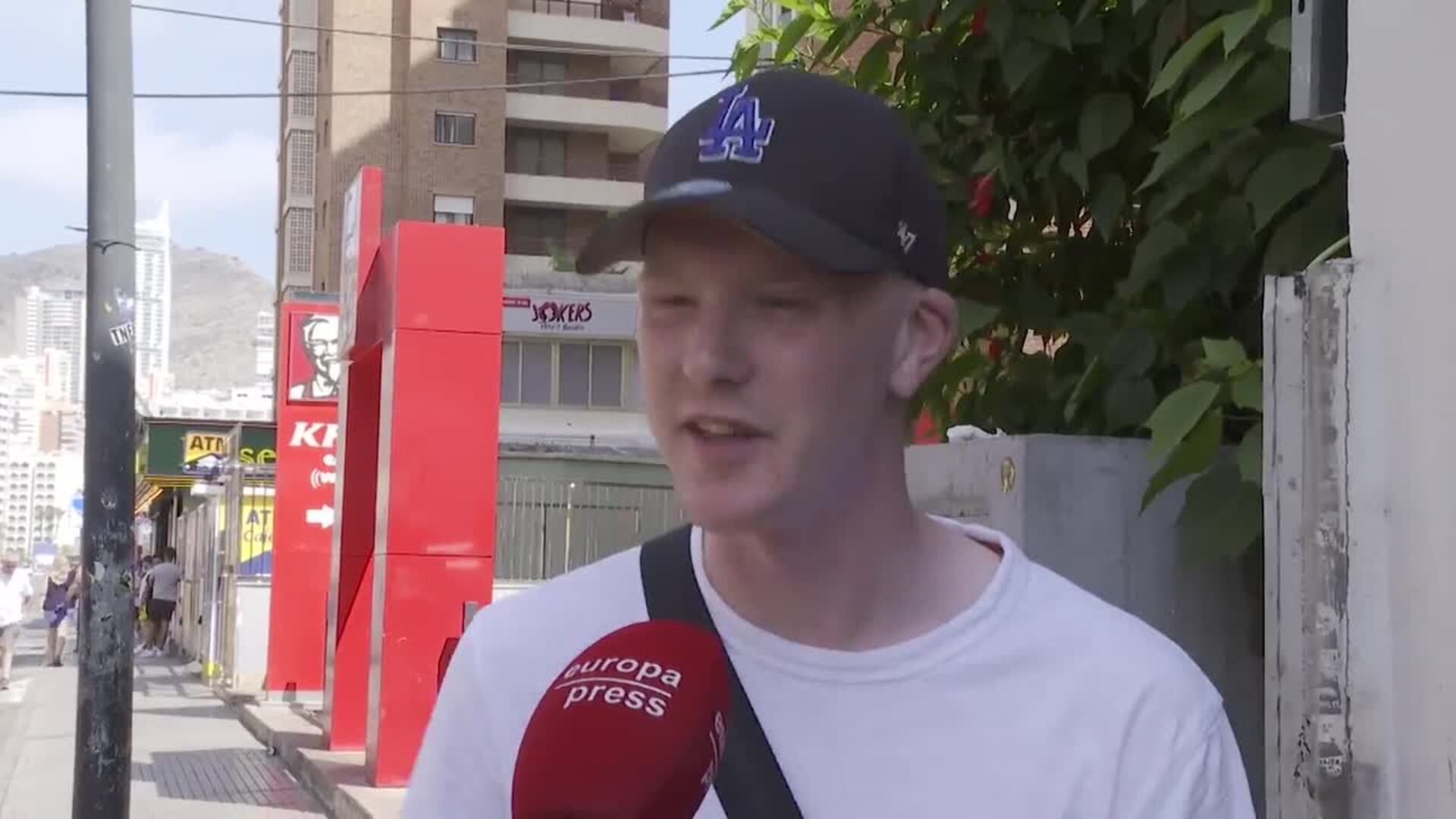 Ambientazo horas antes de la final en la zona inglesa de Benidorm