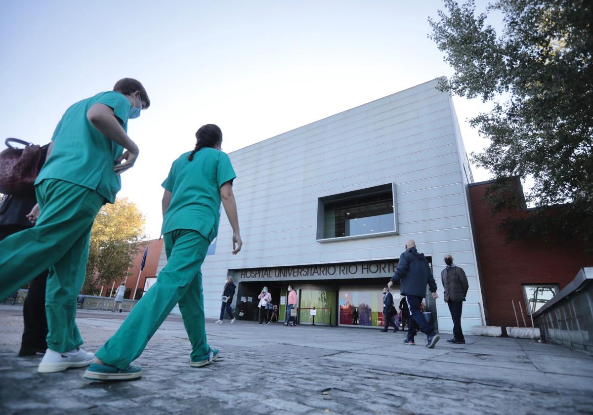 Acceso al hospital Río Hortega de Valladolid, donde ha nacido la última vallisoletana de 2024.