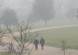 Paseo entre la niebla en Las Contiendas.