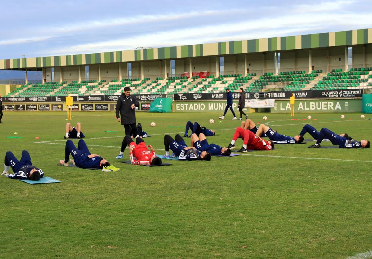 Primer entrenamiento de 2025 de la Gimnástica Segoviana.