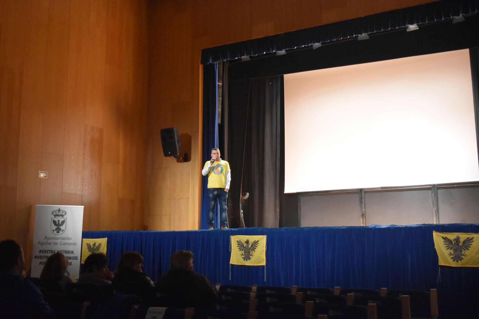 Así vivió Aguilar la final del Grand Prix en el Cine Amor