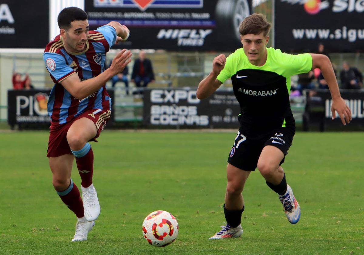 Berlanga, durante uno de los últimos partidos de la Segoviana.