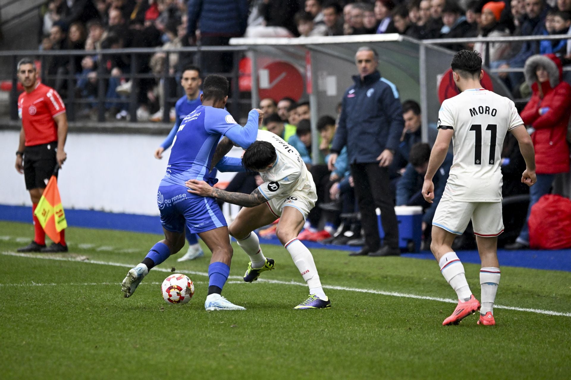 La eliminación del Real Valladolid en Ourense, en imágenes