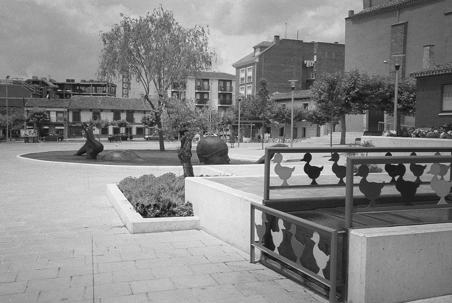 La Plaza Mayor, renovada. Julio de 1999.