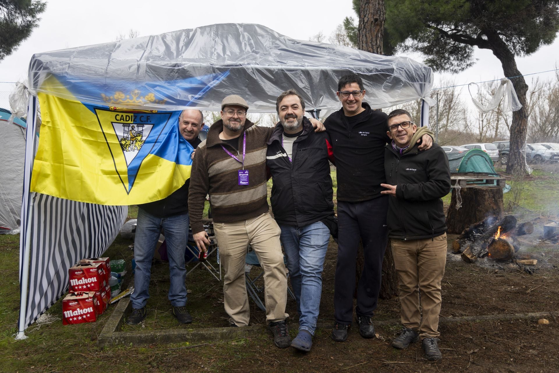 Primera mañana en la zona de acampada de Pingüinos