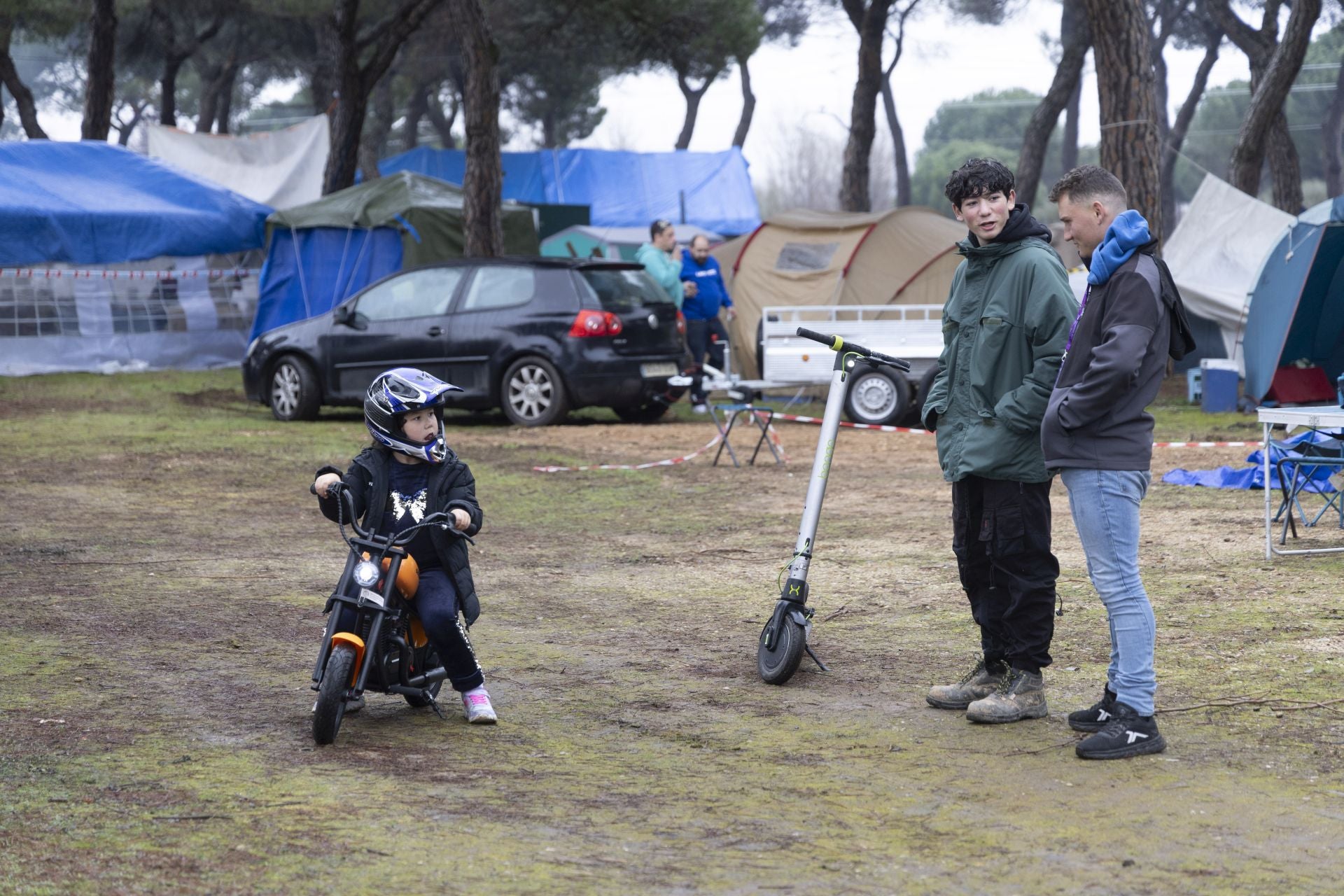 Primera mañana en la zona de acampada de Pingüinos