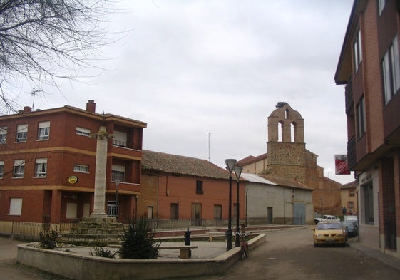 Calles principales de Bolaños de Campos con el rollo jurisdiccional