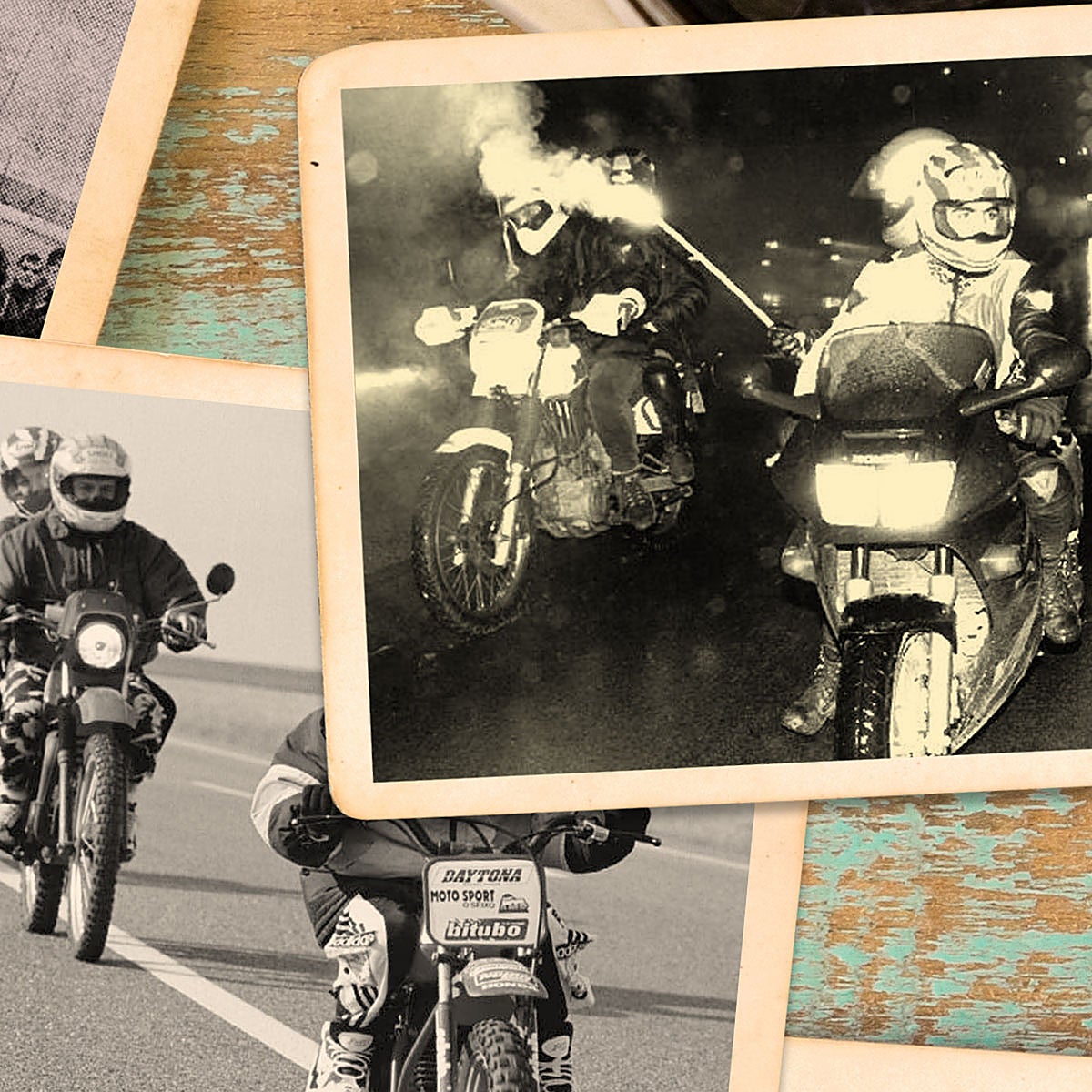 Pingüinos en el recuerdo: cuando las motos rugían en blanco y negro