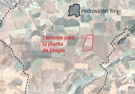 Posible ubicación de la planta de biometano 'Biopedrosa', según información facilitada por los vecinos