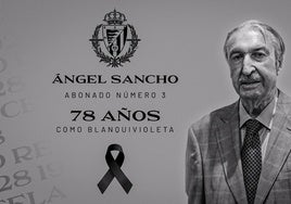 Ángel Sancho, en una imagen publicada por el Real Valladolid en su web