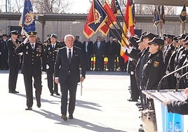 El delegado del Gobierno, Nicanor Sen, durante la celebración del 201 aniversario de la creación de la Policía Nacional.