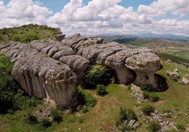 Las tuerces en el geoparque de Las Loras.