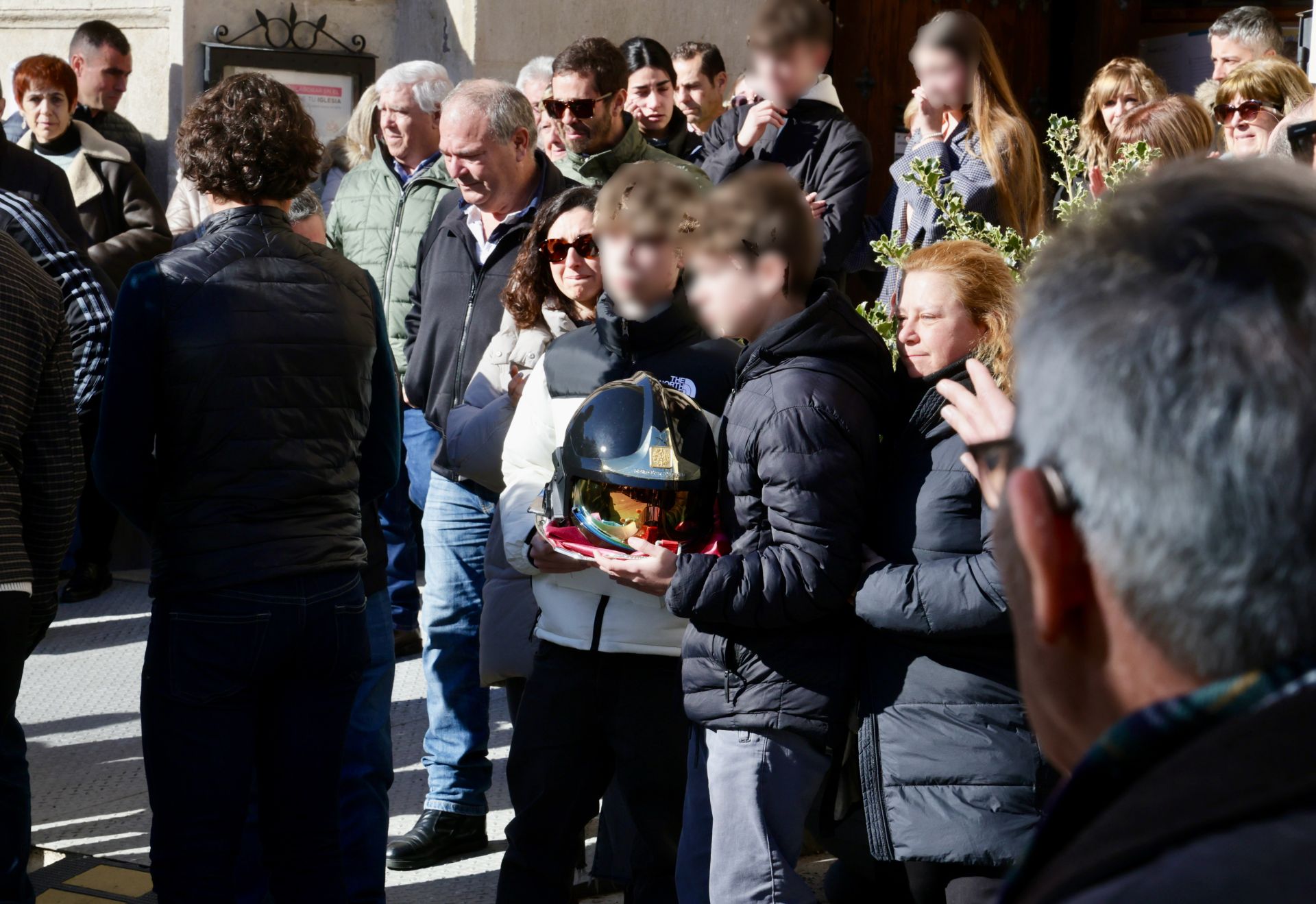 Funeral en Tudela de Duero por el bombero fallecido en acto de servicio en Fompedraza