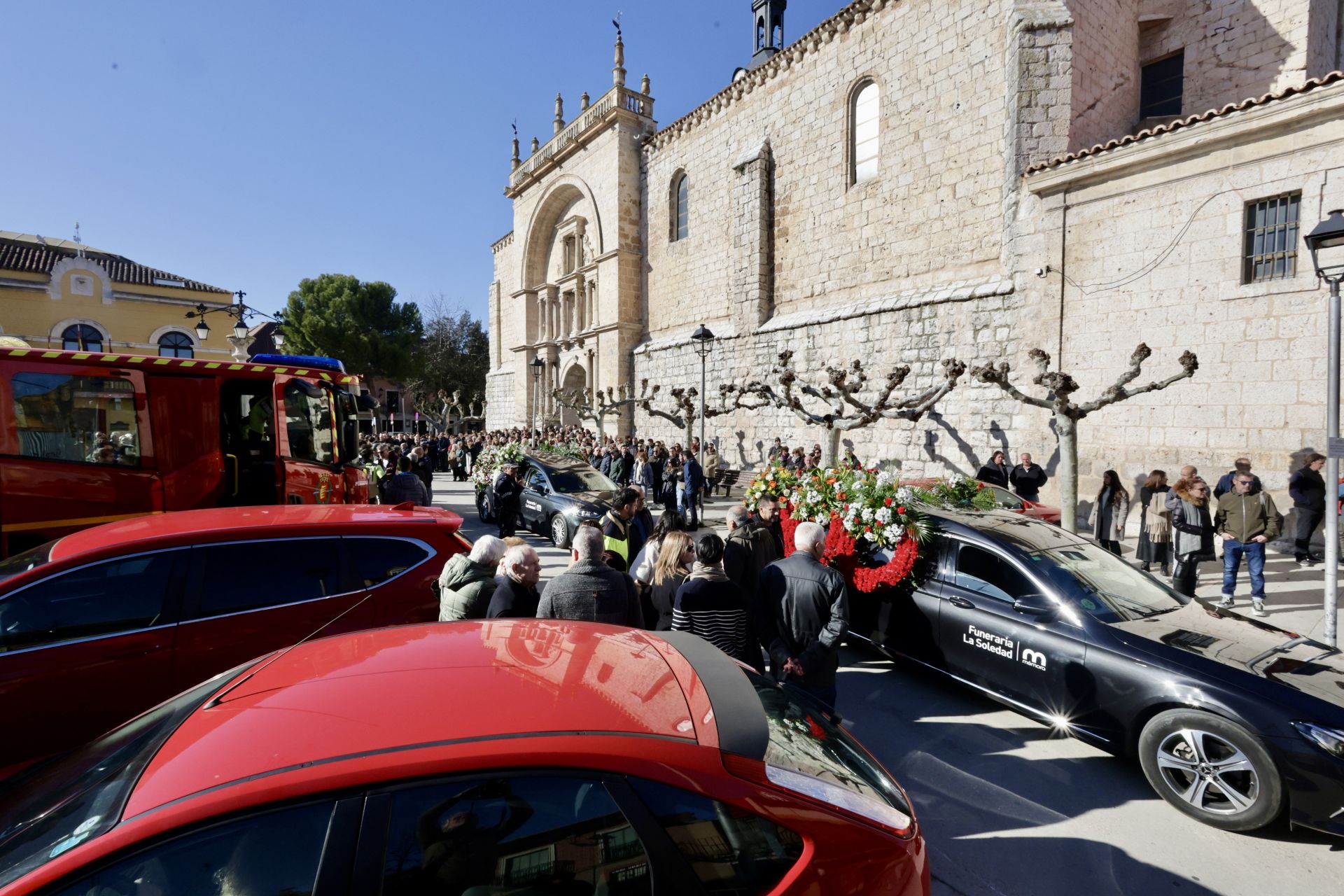 Funeral en Tudela de Duero por el bombero fallecido en acto de servicio en Fompedraza