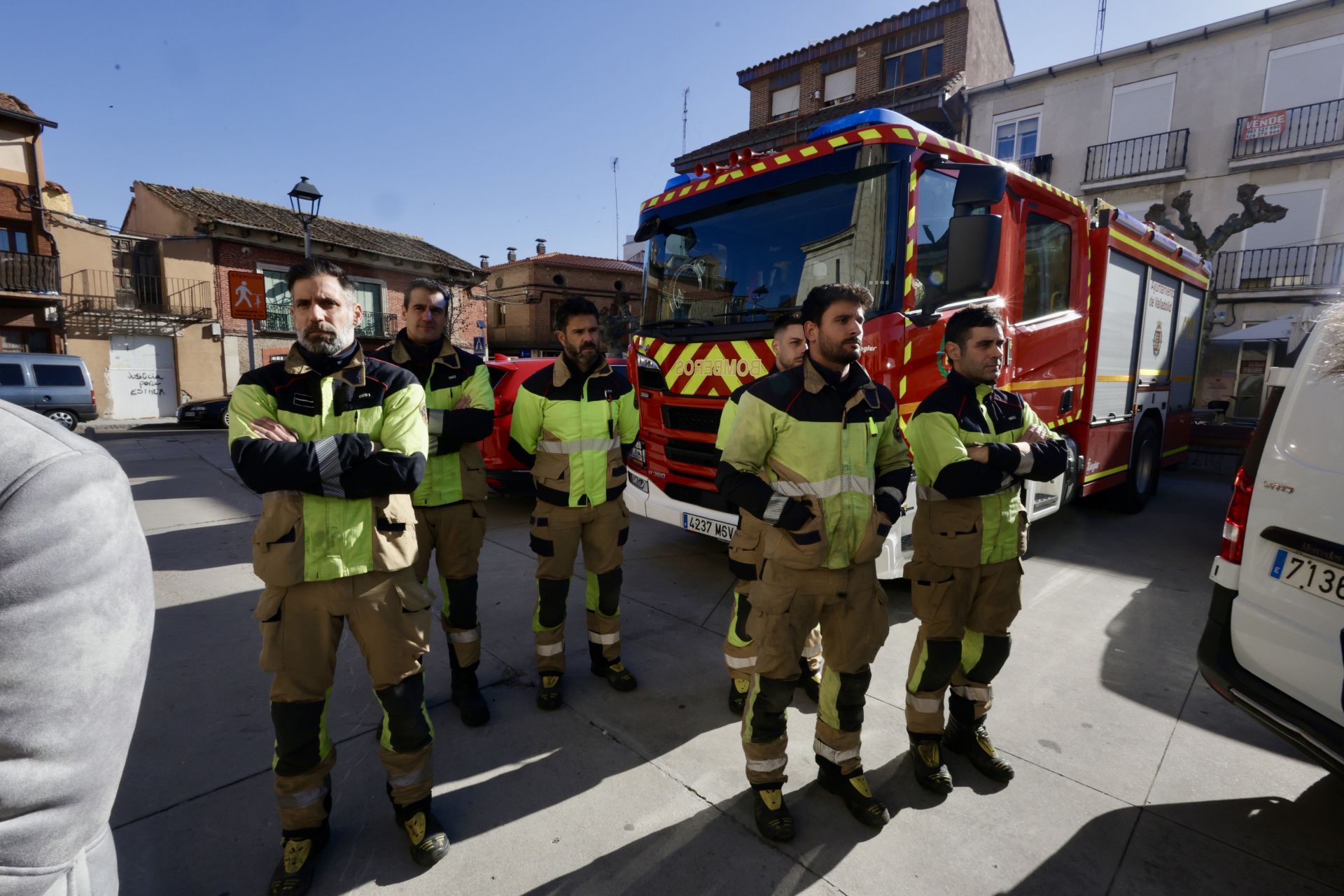 Funeral en Tudela de Duero por el bombero fallecido en acto de servicio en Fompedraza