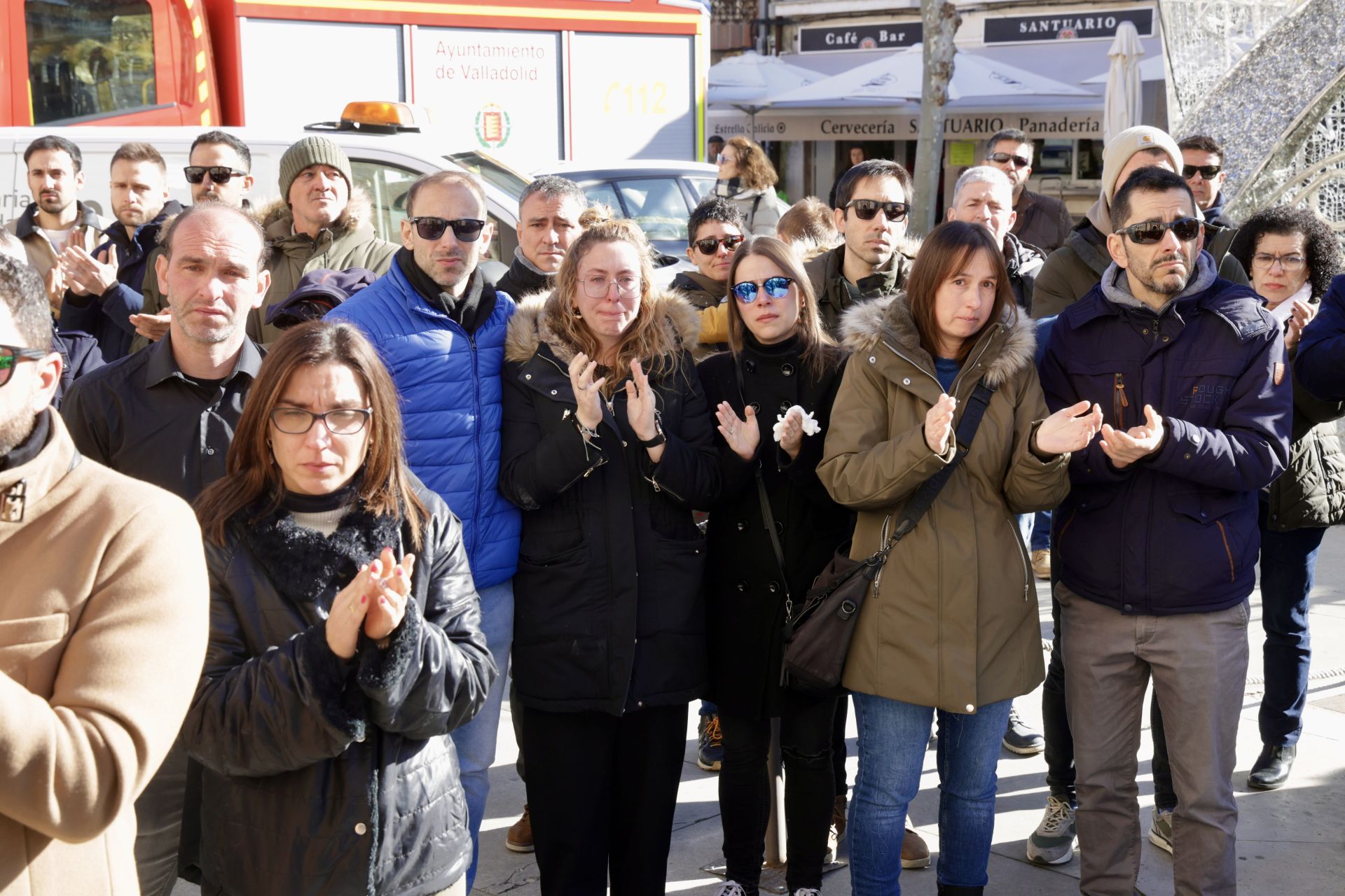 Funeral en Tudela de Duero por el bombero fallecido en acto de servicio en Fompedraza