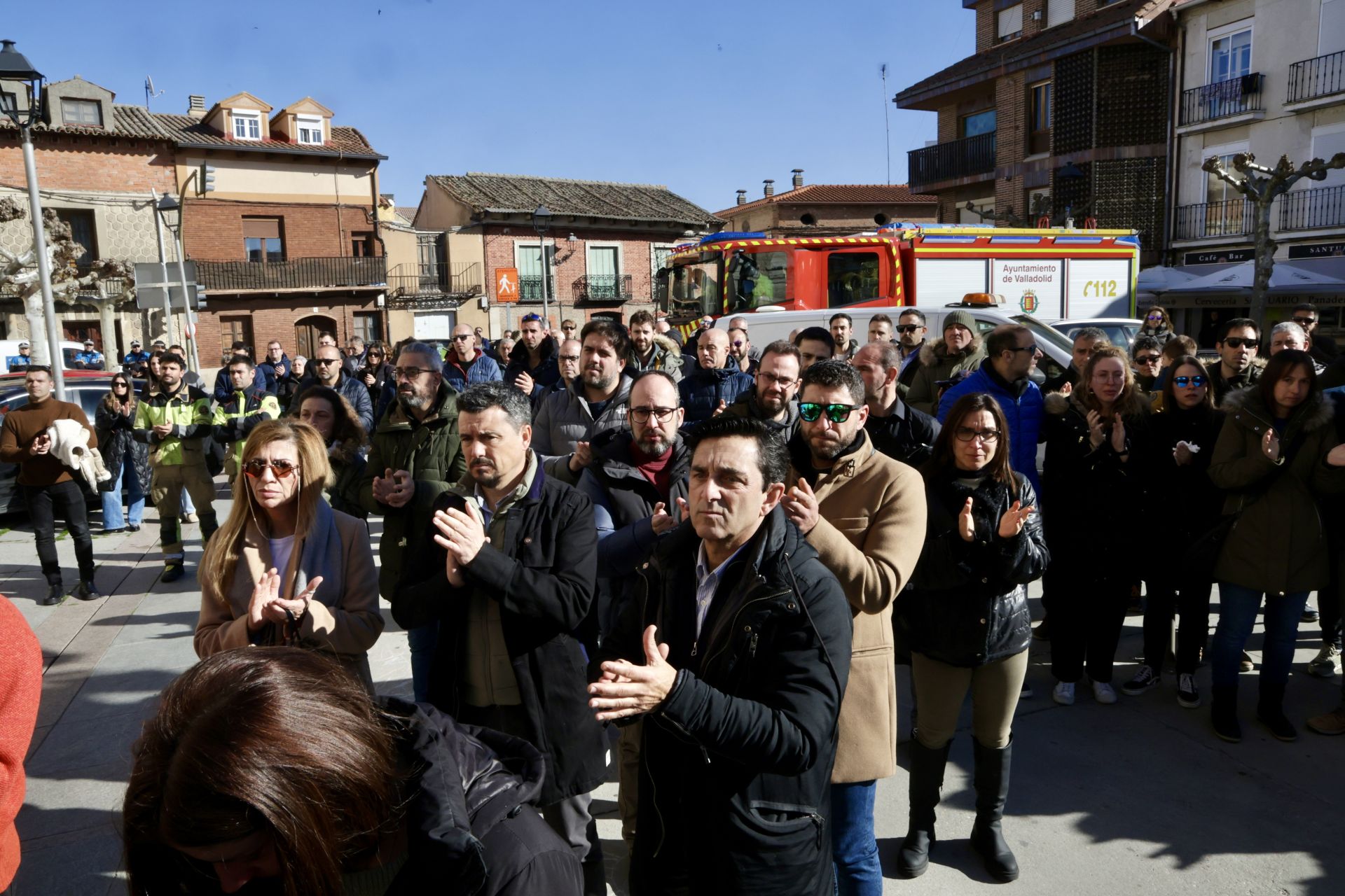 Funeral en Tudela de Duero por el bombero fallecido en acto de servicio en Fompedraza