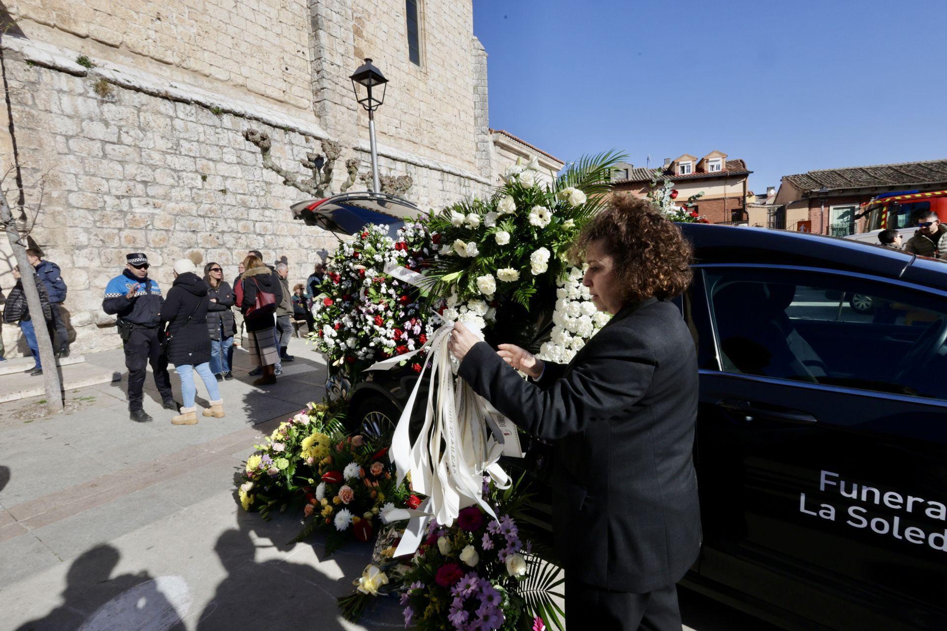 Funeral en Tudela de Duero por el bombero fallecido en acto de servicio en Fompedraza