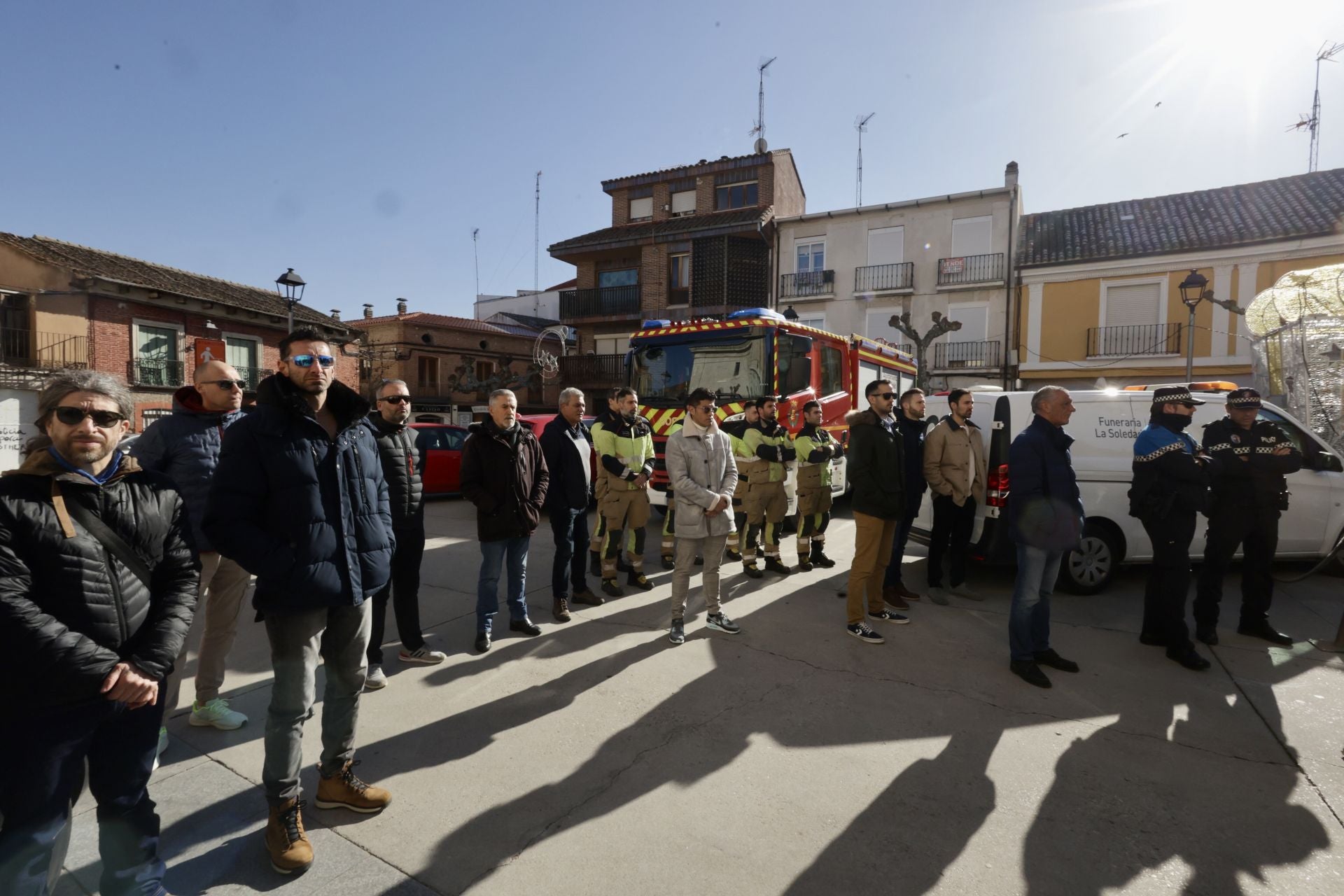 Funeral en Tudela de Duero por el bombero fallecido en acto de servicio en Fompedraza