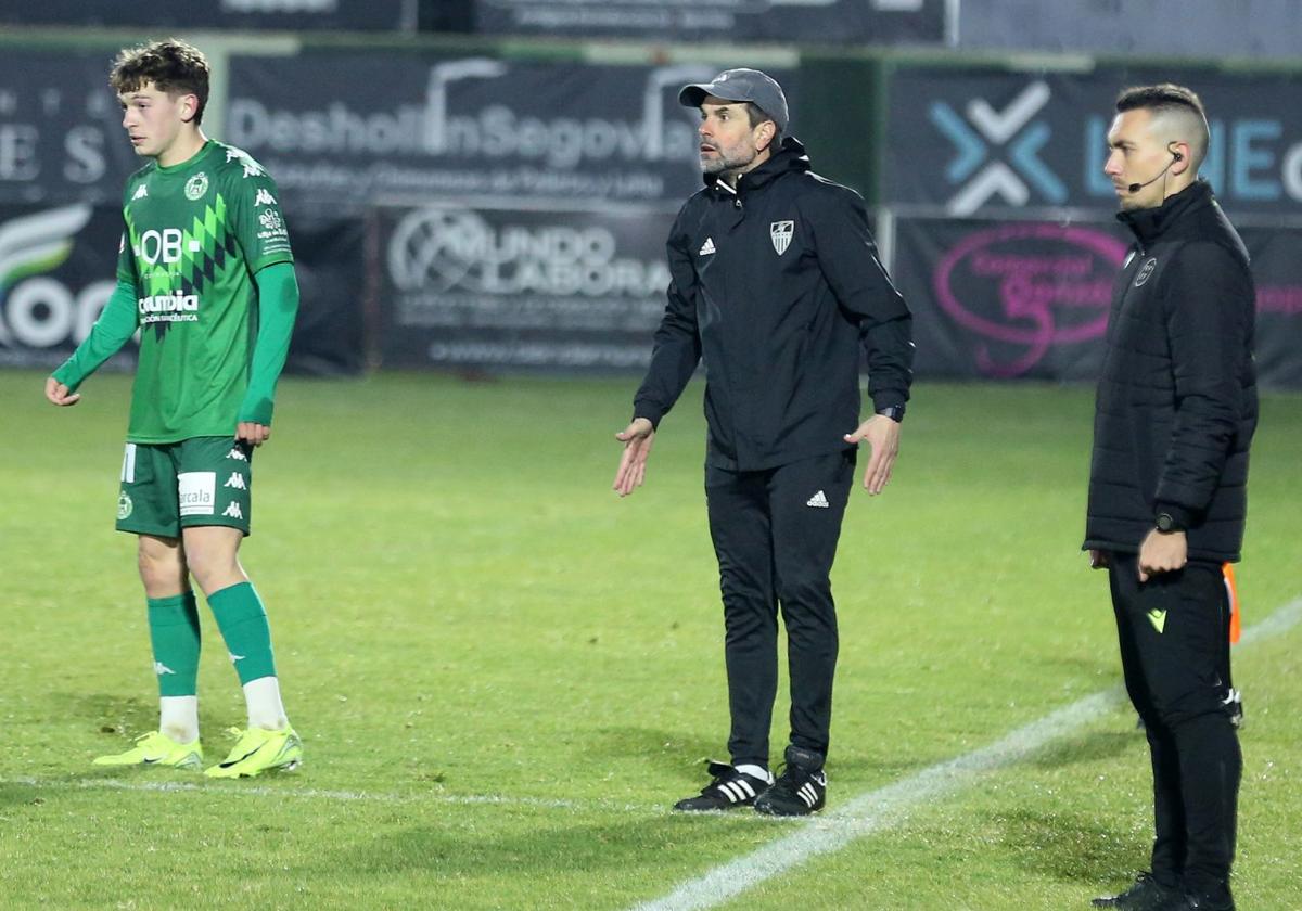 Ramsés Gil, durante el partido ante el Arenteiro.