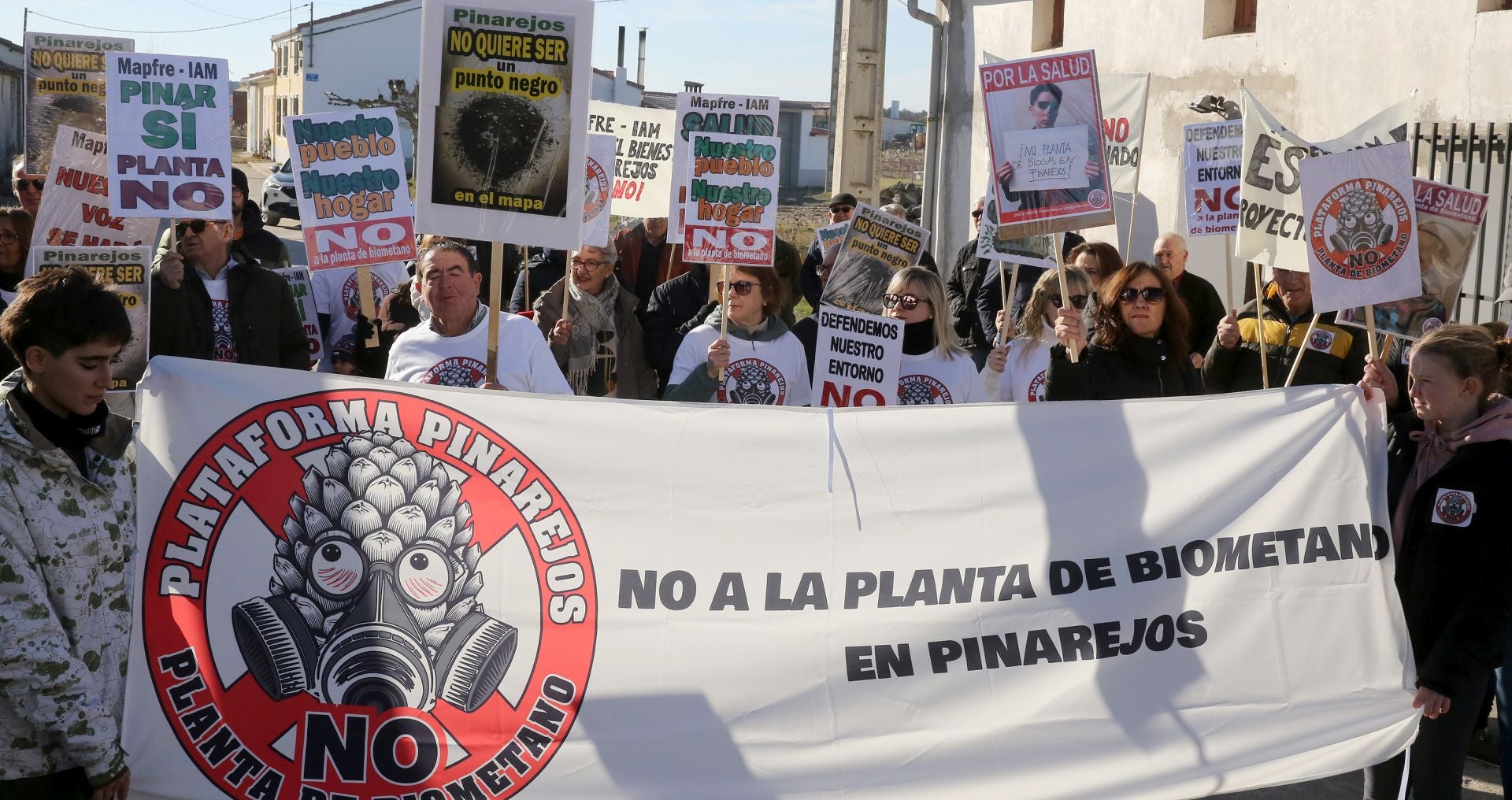 La manifestación de Pinarejos, en imágenes