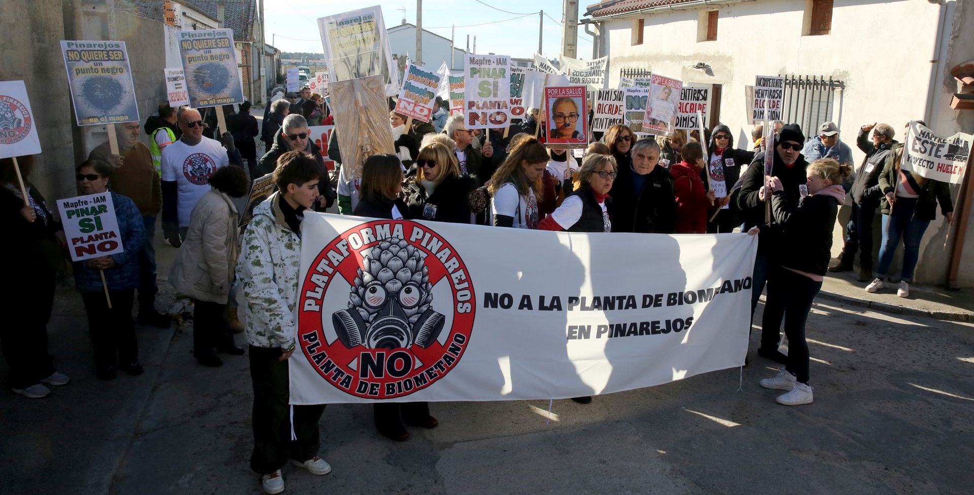 La manifestación de Pinarejos, en imágenes